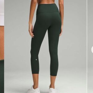 Lululemon wunder train 23” leggings legacy green size 14